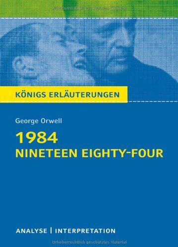 George Orwell - 1984 - Nineteen Eighty-Four von George Orwell. - Preis vom 09.10.2026 07:28:09 h