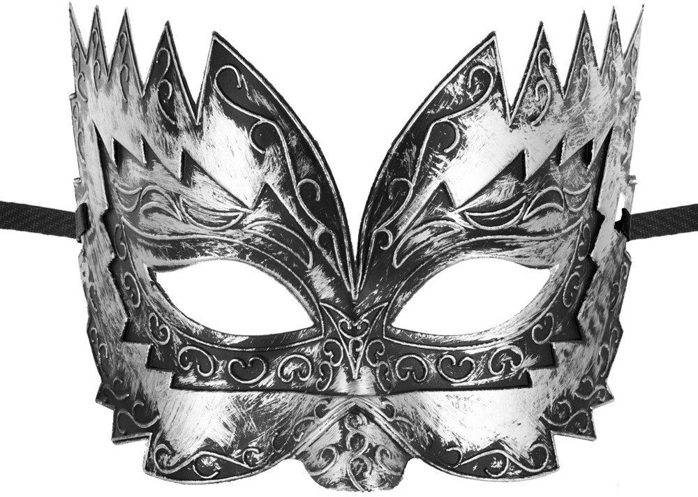 Maskarade Masque haut argenté Don Giovanni