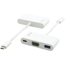 Kramer Adapterkabel (VGA), Video Adapter, Weiss
