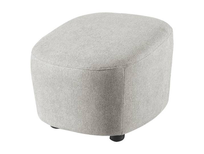 SetOne by Musterring Hocker, Hellgrau, Kunststoff, rund, 54x41x57 cm, Stoffauswahl, Wohnzimmer, Hocker, Sitzhocker
