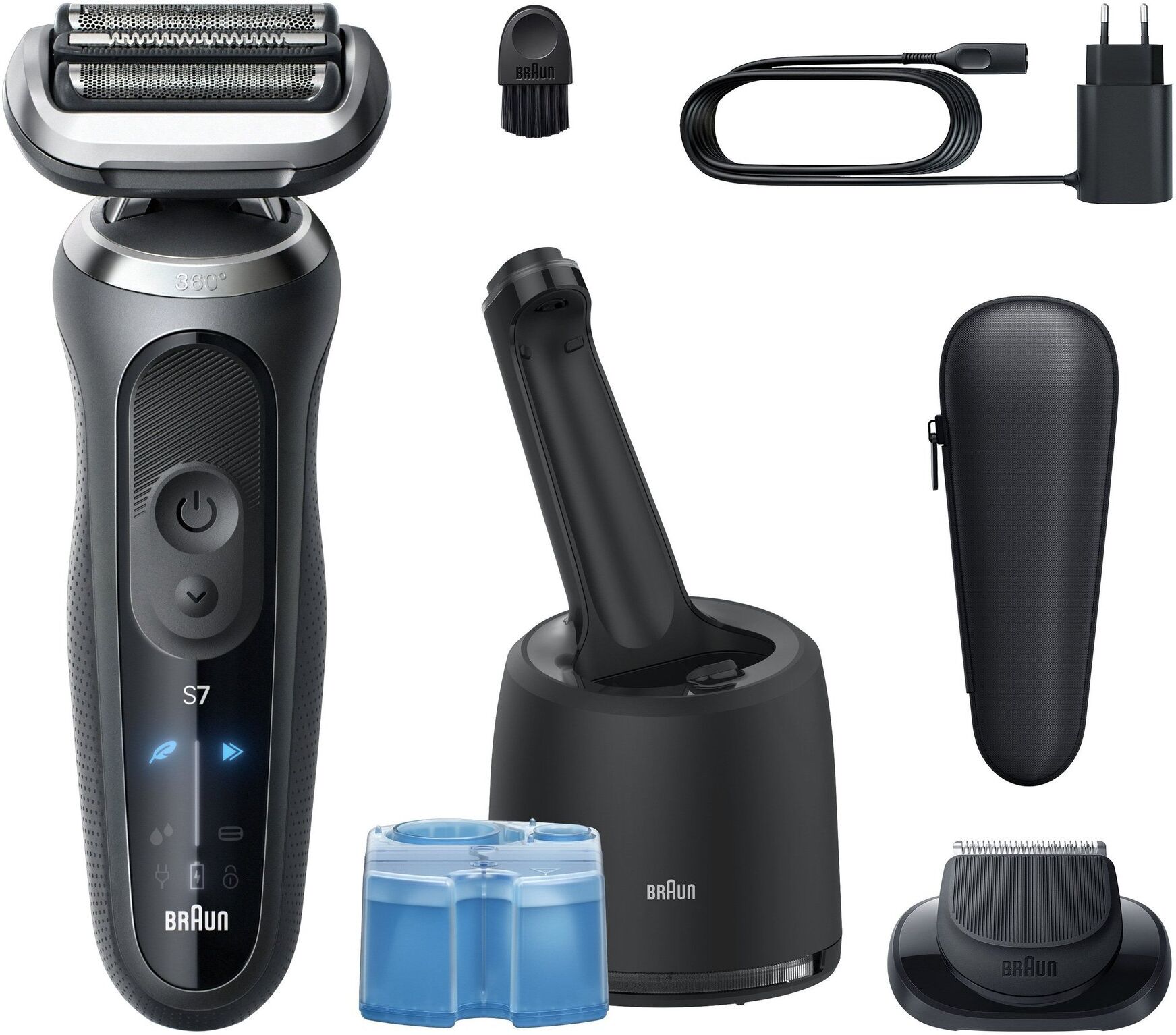 Rasoio barba Braun 72 G720CC SERIES 7 SkinFlex Gray