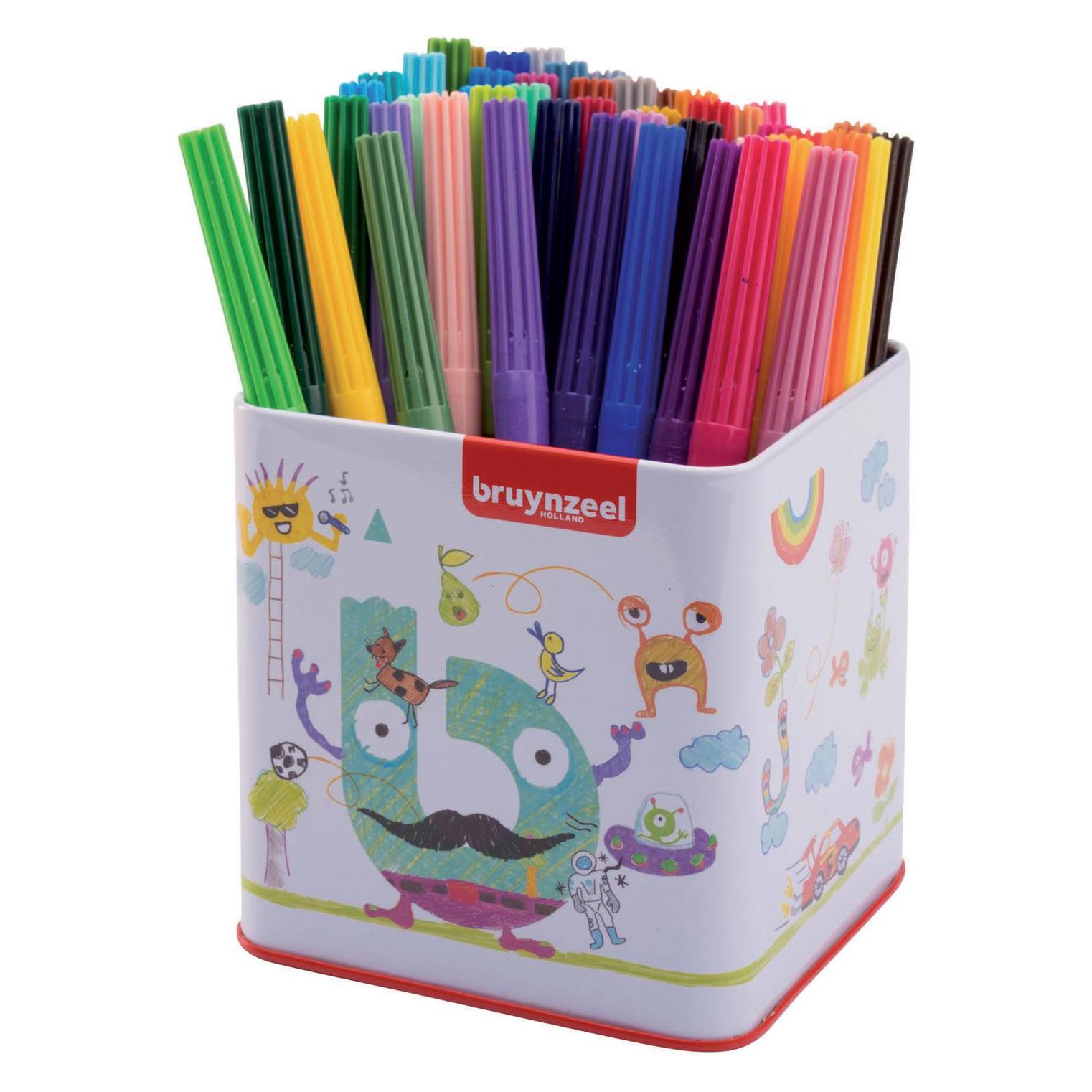 Bruynzeel Super Points Filzstifte in Koker, 48st. (48x) (21524879)