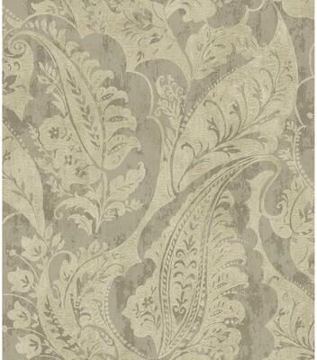 Seabrook Designs Glisten Paisley Unpasted Wallpaper