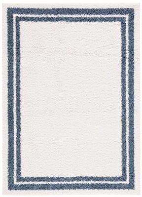SAFAVIEH Calico Shag Hillechien Border 1.5-inch Thick Rug