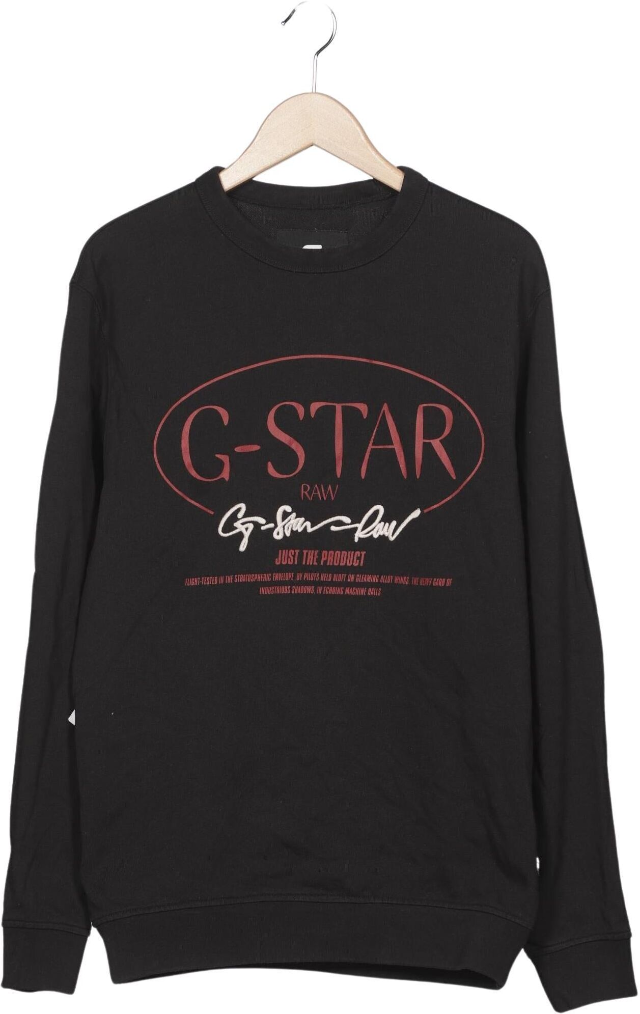 G Star RAW Herren Sweater, Schwarz, Gr. M, Baumwolle - Second Hand