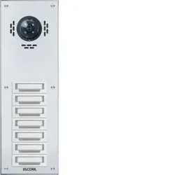 Elcom 5407740BTC TAP-7/1 Aussenstation für Kamera-Türlautsprecher 7/1 AP weiß STABILA