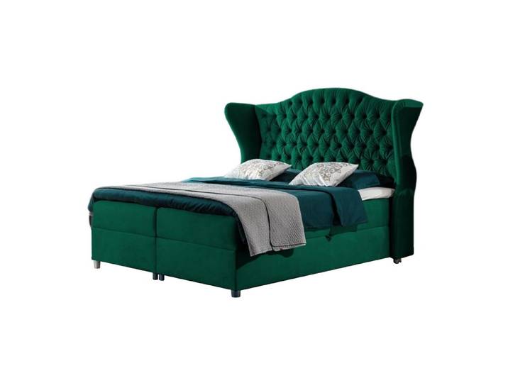 MF Design Boxspringbett Boxspringbett LIVIA mit Bettkasten und Federautomatik, Vorhanden
