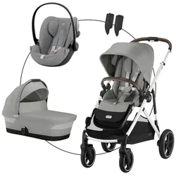 Cybex Kombikinderwagen Gazelle S Trio-Set inkl. Babyschale Cloud G i-Size