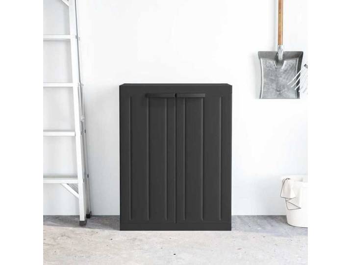 1927  Meuble rangement - Armoire de rangement d'extérieur - noir - 65x37x85 cm - PP avec Capacité 20 kg