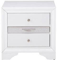 Simple Relax 2 Drawers and 1 Jewelry Drawer Nightstand, White