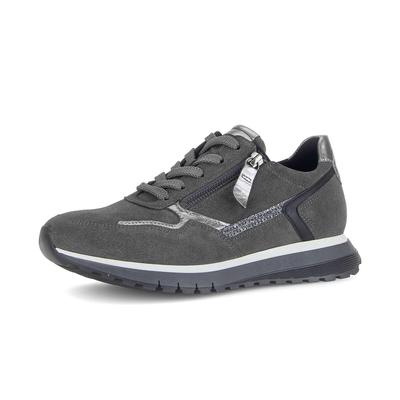 Sneaker GABOR "Sneaker low", Damen, Gr. 39, grau, Schuhe Sneaker