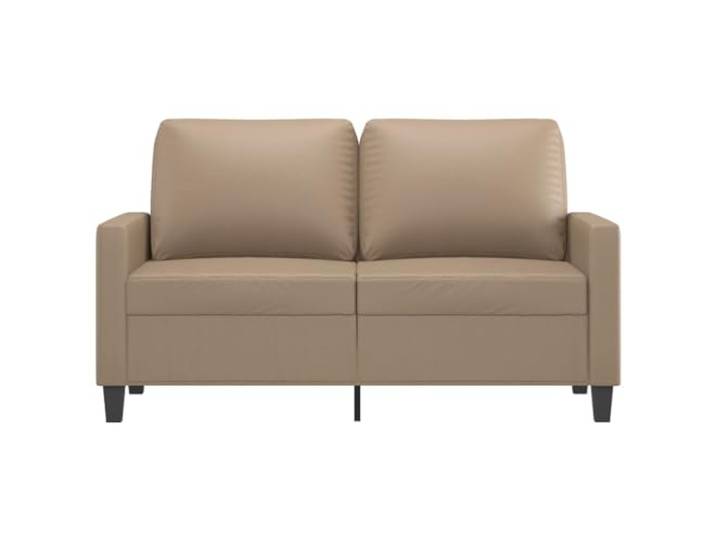 KTHLBRH Cappuccino 2-Sitzer-Sofa, 138 cm, Kunstleder Gestell aus Metall, Schaumstoff, maximale Belastung 110 kg pro Sitz, leicht zu reinigen