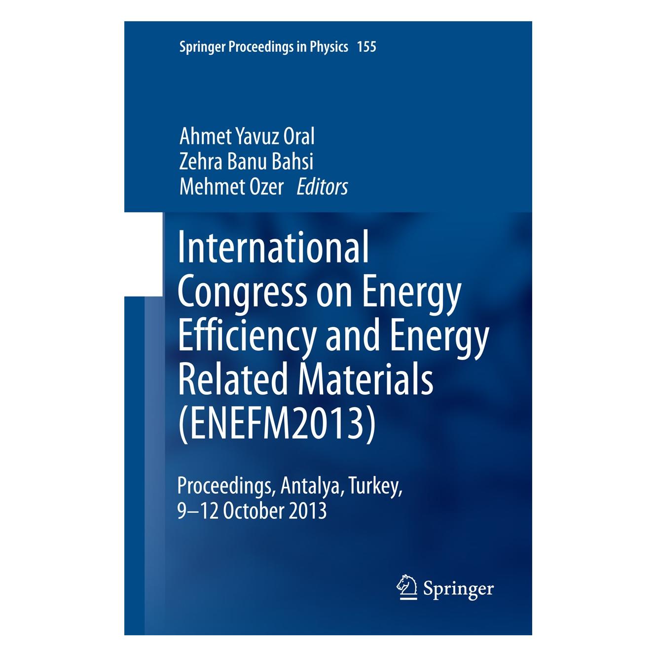 Springer International Congress on Energy Effici (Englisch, Hardcover, Ahmet Yavuz Oral, Mehmet Ozer, Zehra Banu Bahsi) (9783319055206)