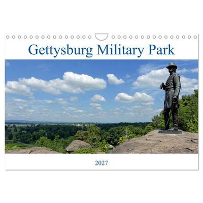 Gettysburg Military Park (Wandkalender 2027 DIN A4 quer), CALVENDO Monatskalender