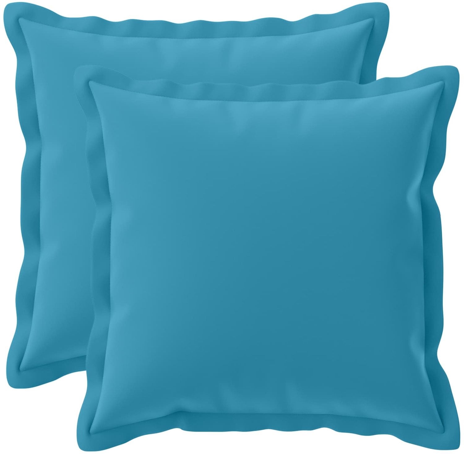 vidaXL Set van 2 Lichtblauwe Polyester Kussens