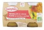 Babybio Mirabelles de Lorraine Pomme de Nouvelle-Aquitaine - Carton 2 pots de 130 g