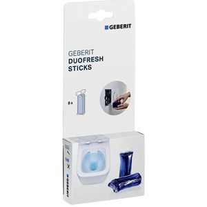 Geberit WC-Duftspüler Duofresh Stäbchen, Blauspüler, für Spülkästen, 8 Stück