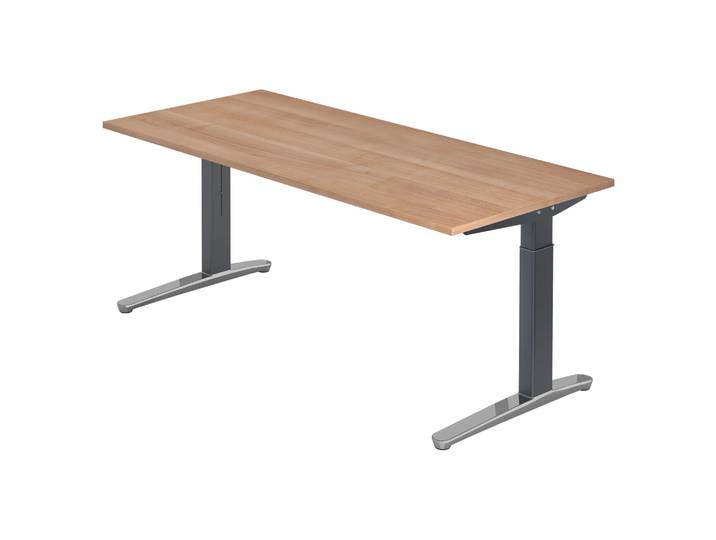 XTRA XB 19 GC Schreibtisch 180 x 80 höhenverstellbar Nussbaum