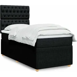 vidaXL, Boxspringbett, Alzonum (Knopfheftung Design) (100 x 200 cm)