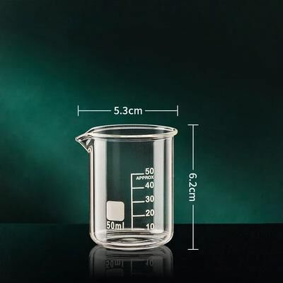 Uplift Essentials Borosilicate Glass Measuring Cup With Clear Scale 50ml