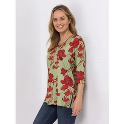 IN-PRINT Shirt 3/4-Arm V-Ausschnitt bedruckt