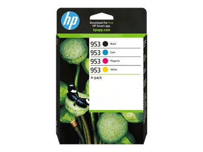 HP 953 - 4er-Pack - Schwarz, Gelb, Cyan, Magenta (6ZC69AE#LS1)