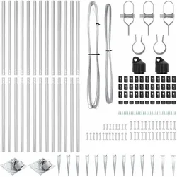 vidaXL, Gartenzaun, Raronus (13x Spike-Post)