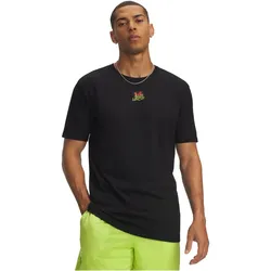 UNDER ARMOUR Graffiti Wordmark T-Shirt Herren 008 - ultimate black/dark orange M
