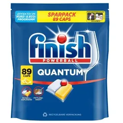 finish Powerball Quantum Citrus 89 Caps Sparpack brilliante Reinigungsleistung All in One mit Citrusduft