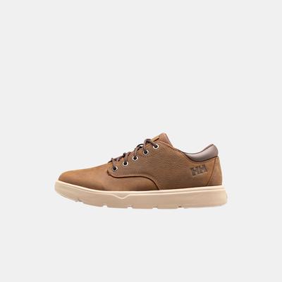 Sneaker HELLY HANSEN "PINEHURST LOW", Herren, Gr. 44, Synthetik, braun (bushwacker, schwarz khaki), Leder, Schuhe Sneaker, wasserdichtes Leder,Winterschuhe