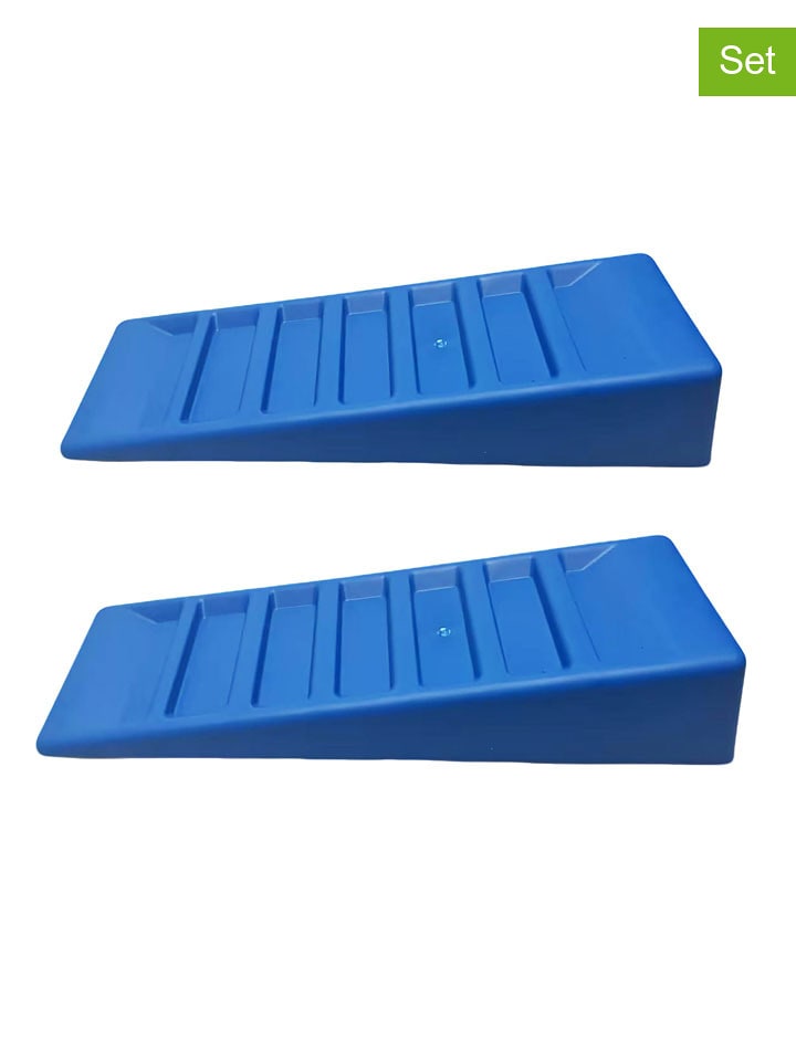 Nature Fellow 2er-Set: Wohnwagen-Nivellierkeile in Blau - (B)41,5 x (H)7,5 x (T)15,5 cm - onesize