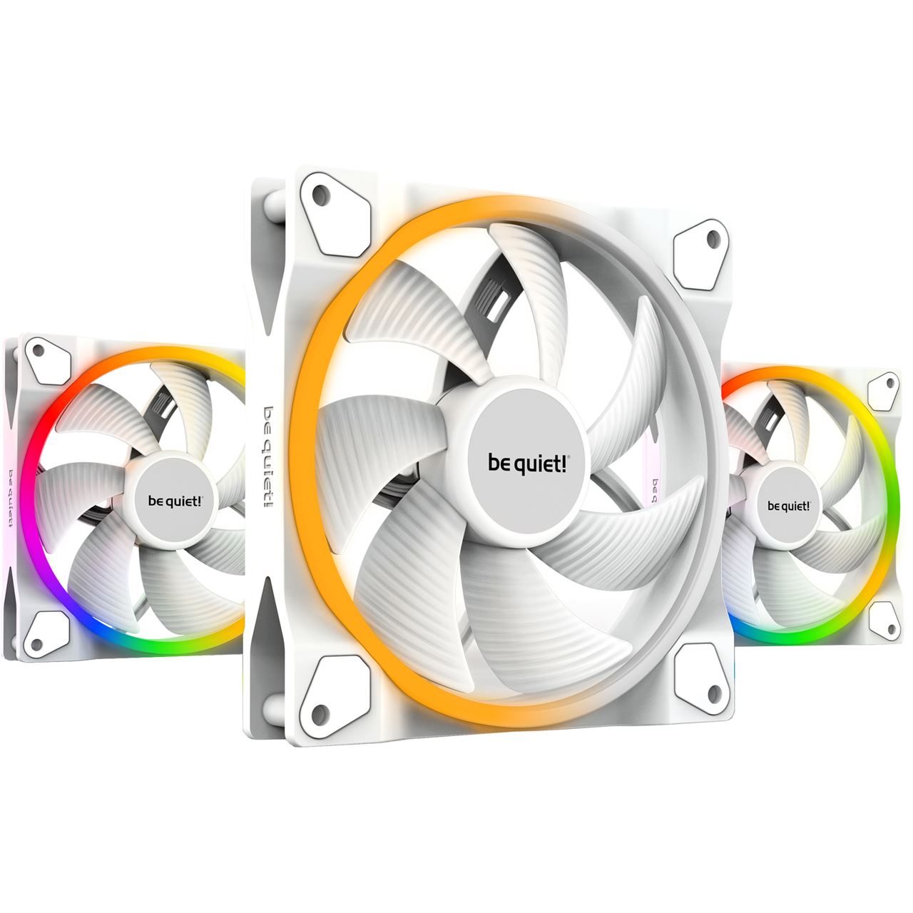 be quiet! Light Wings White 3er-Pack + LED-Steuerung 140x140x25mm 1500 U/min 23.3dB(A) weiß
