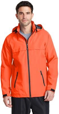 Port Authority J333 Torrent Waterproof Jacket in Orange Crush size XS   Polyester