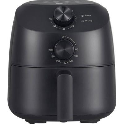 Aeco Cube Heißluft-Fritteuse 2l 1150W Timerfunktion, BPA-frei, Antihaftbeschichtung Schwarz
