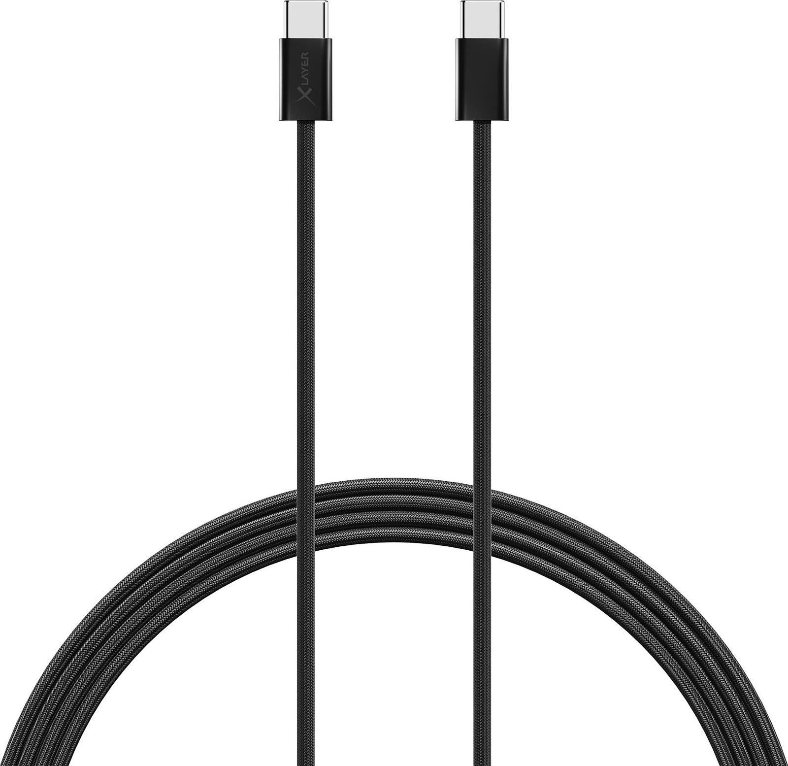 Xlayer USB-C USB-kabel, 2,0 m, zwart