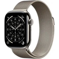 Apple Watch Series 11 (42 mm, Titan, Natur, 5G), Smartwatch