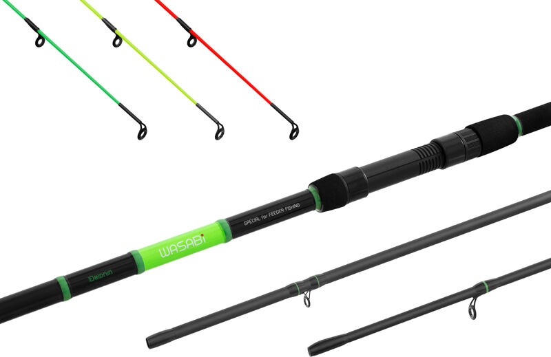 Canne Feeder Delphin WASABI Feeder NXT 300cm/100g/3 pcs Gray, Beige, Green 300cm/100g/3 pcs