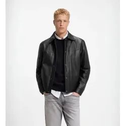 BOSS für Herren. 50562532 Joban Lederjacke Schwarz (56), Lässig