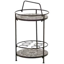Siena Garden J04676 Como Beistelltisch Stahl, mit Mosaikoptik