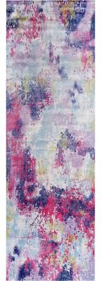 Beverly Rug Queen Abstract Non-Slip Rubber Back Washable Indoor Area Rug