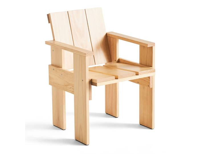HAY Crate Dining Chair Armlehnstuhl Water-based lacquered pinewood