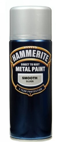 Hammerite Direct to Rost metaalverf, aerosol, gladde zilveren afwerking, 400 ml