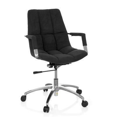 Bürostuhl / Drehstuhl SARANTO Stoff schwarz hjh OFFICE