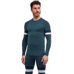 FALKE Herren Unterhemd MW Longsleeved Shirt Tight Trend m, Größe L in Grün Grün