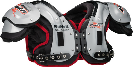 Riddell American Football Schulter Pads | Größe S (Erwachsene/Varsity) QB / WR