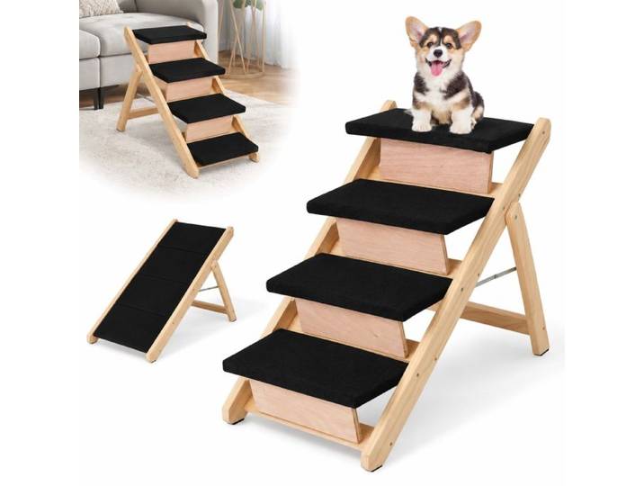 Relaxdays Escalier 2-en-1 chien/rampe pliable