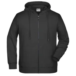 Zip Hoody mit Kapuze "8026" - S - black