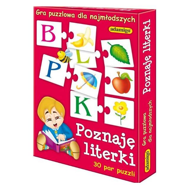 Adamigo Gra Puzzlowa Poznaję Literki (G-5581)