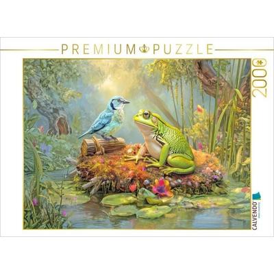 CALVENDO Puzzle Frösche | 2000 Teile Lege-Größe 90x67cm Foto-Puzzle für glückliche Stunden