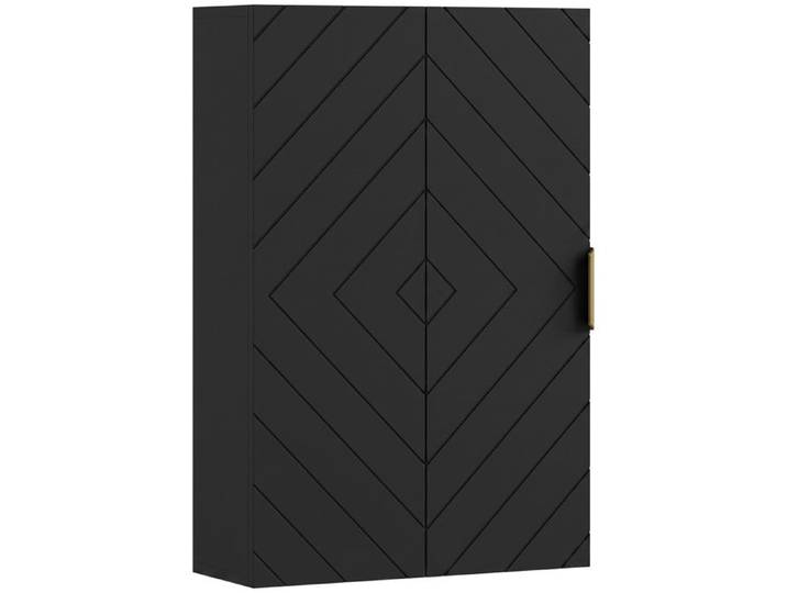 Armoire de salle de bain meuble de rangement vertical pour petits espaces la bande de mur enfin utilisée 40 x 15 x 60 cm noir
